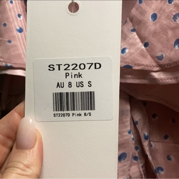 NWT Selfie Leslie Dress, Ruffle Sleeve Tie-back Backless Flare Mini Dress - Pink - Picture 5 of 9